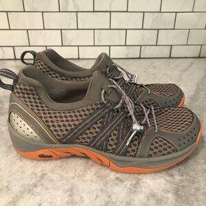 ABEO Erik H2O Water Shoes Mens Size 9.5 Gray Orange Quick Dry‎ BIO System EM1800